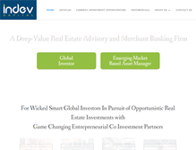 Tablet Screenshot of indevcapital.com